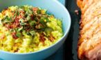 طريقة عمل أرز بحليب جوز الهند والمرق